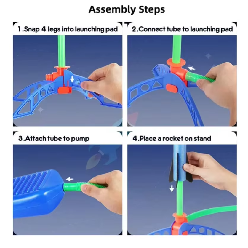Kids Outdoor Rocket Foot Pump