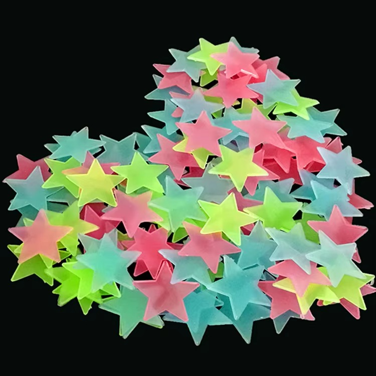 3D Stars Glow in the Dark Wall Stickers