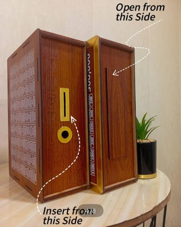 Wooden Money Box
